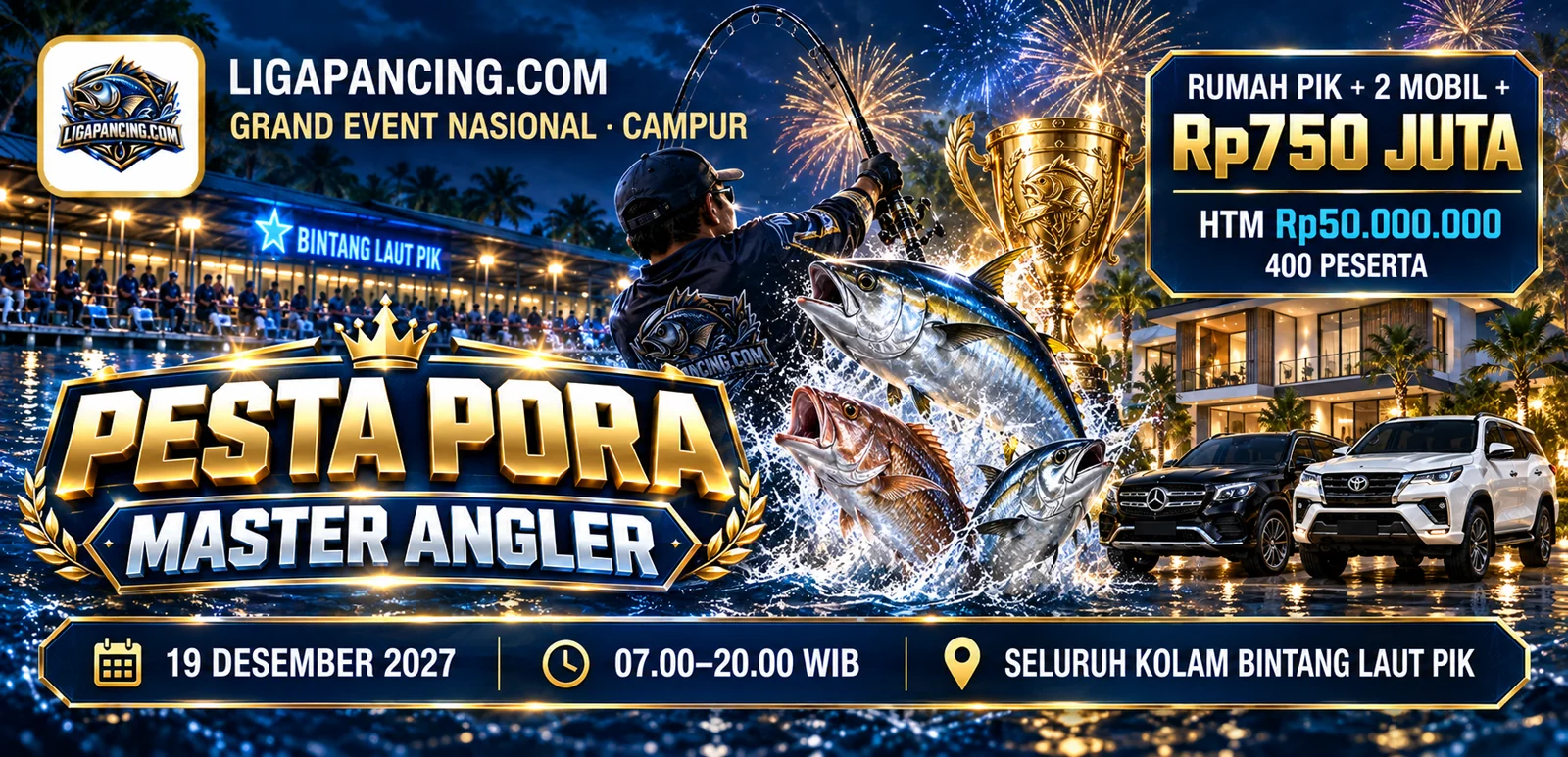 Flyer Pesta Pora Master Angler 17-19 Desember 2027