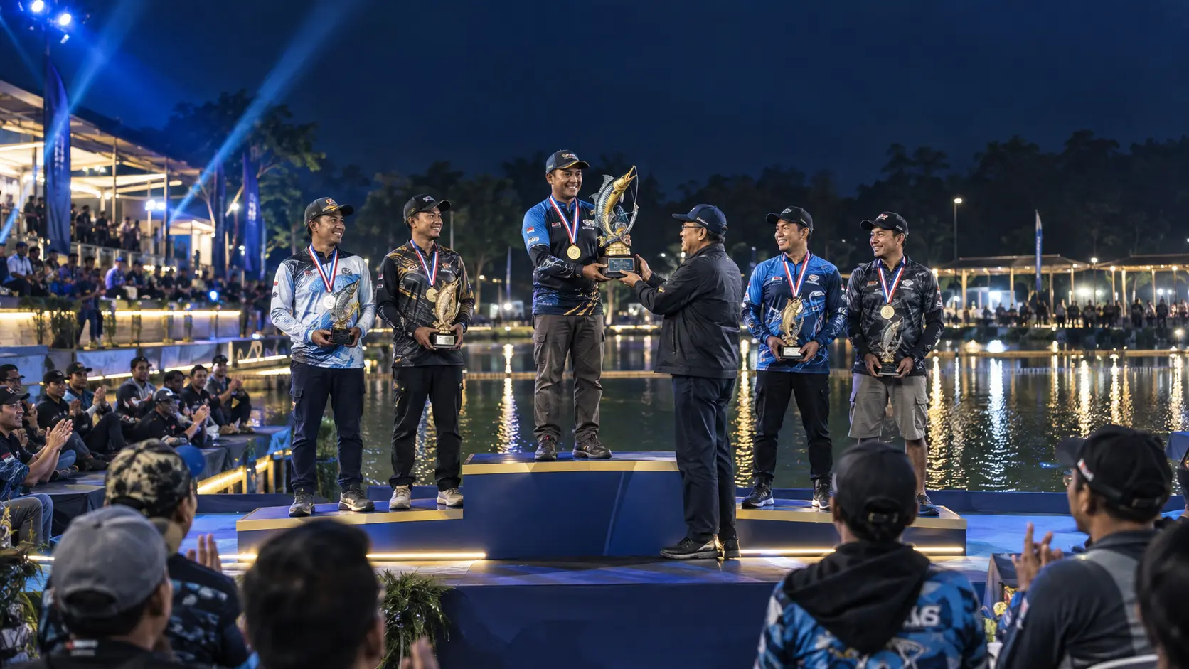 Podium dan komunitas angler LigaPancing